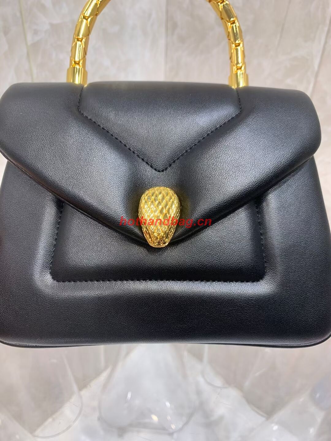 Bvlgari Serpenti Forever leather crossbody bag B282923 black Bvlgari Serpenti Forever leather crossbody bag B282923 black