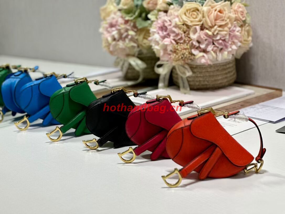 DIOR MICRO SADDLE BAG Antique Goatskin S5685CC orange DIOR MICRO SADDLE BAG Antique Goatskin S5685CC orange