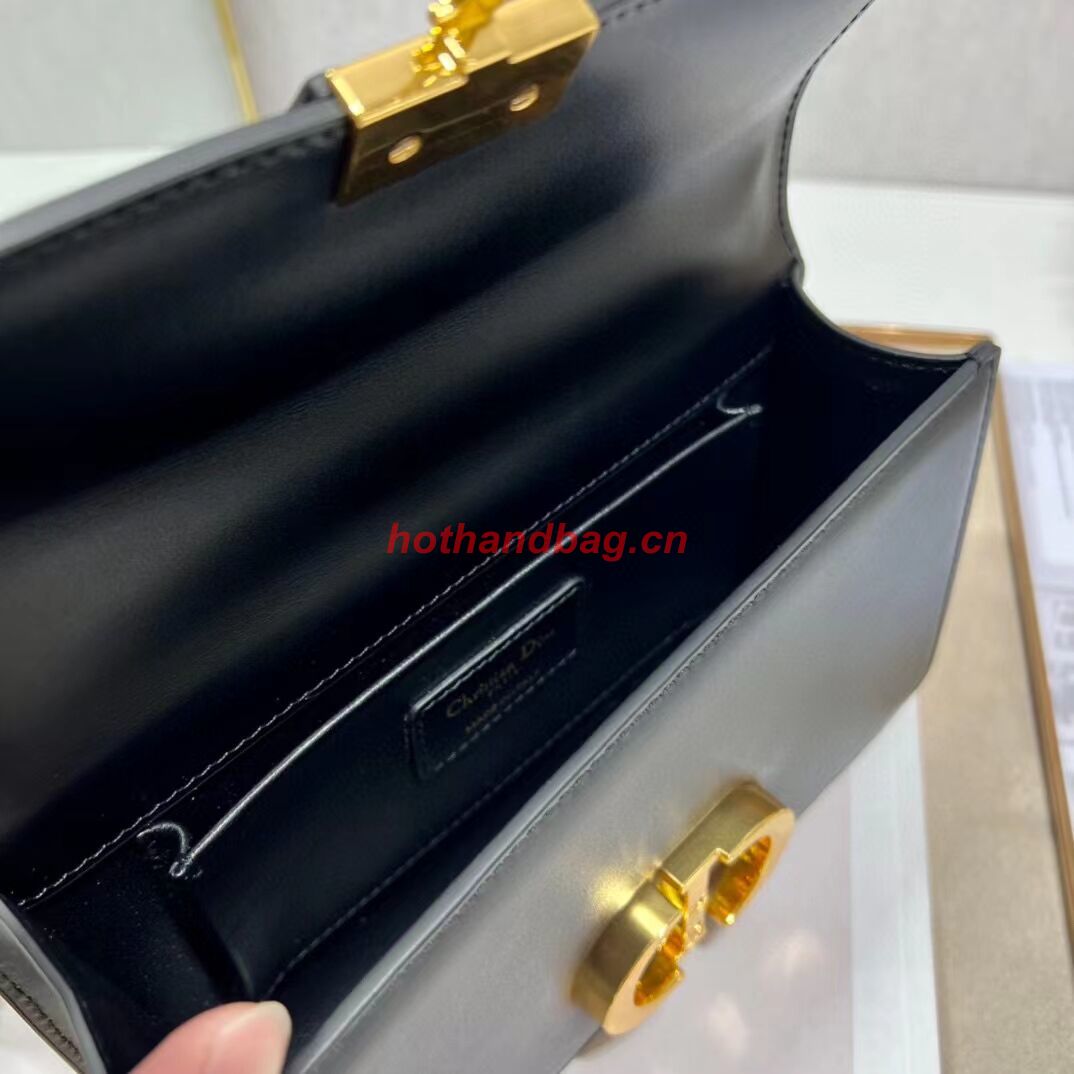 DIOR 30 MONTAIGNE EAST-WEST BAG WITH CHAIN Calfskin M9334 black DIOR 30 MONTAIGNE EAST-WEST BAG WITH CHAIN Calfskin M9334 black