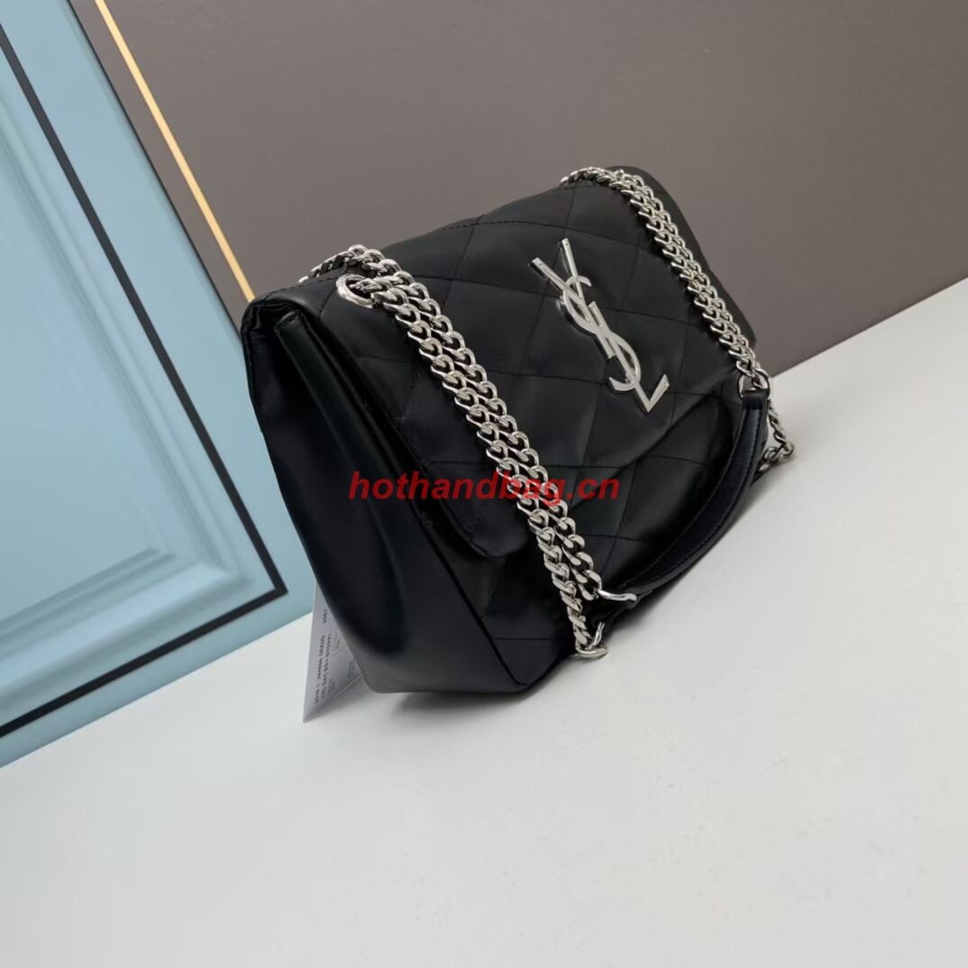 SAINT LAURENT LEATHER BAG Y203737 BLACK SAINT LAURENT LEATHER BAG Y203737 BLACK