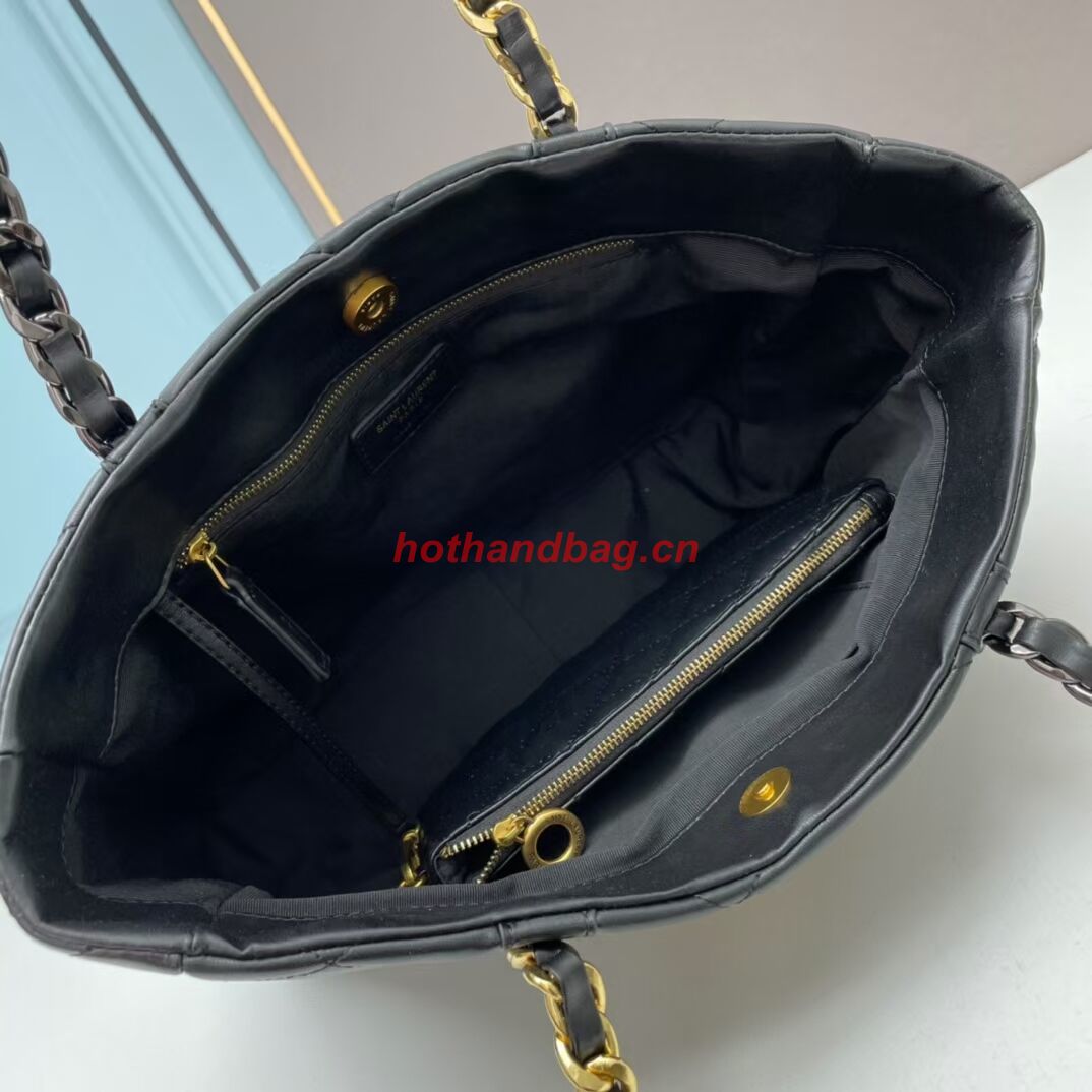 SAINT LAURENT LEATHER BAG Y203830 BLACK SAINT LAURENT LEATHER BAG Y203830 BLACK