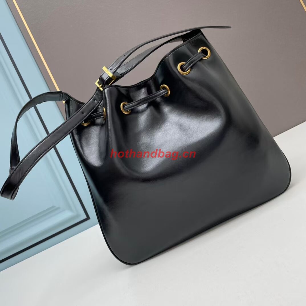 SAINT LAURENT KAIA SMALL SATCHEL IN SHINY LEATHE Y208132 black SAINT LAURENT KAIA SMALL SATCHEL IN SHINY LEATHE Y208132 black