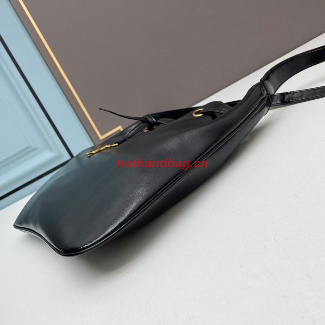 SAINT LAURENT KAIA SMALL SATCHEL IN SHINY LEATHE Y208132 black SAINT LAURENT KAIA SMALL SATCHEL IN SHINY LEATHE Y208132 black