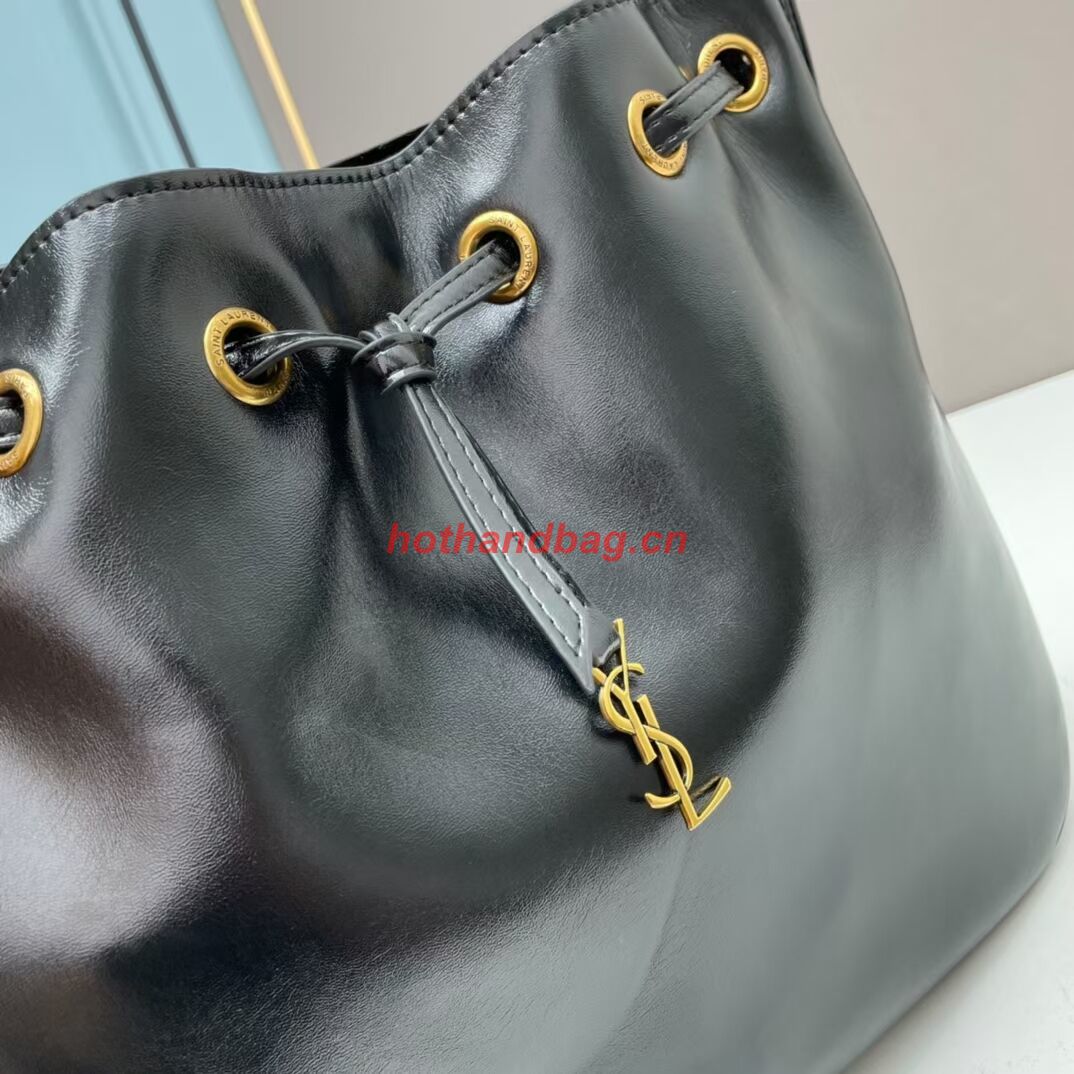 SAINT LAURENT KAIA SMALL SATCHEL IN SHINY LEATHE Y208132 black SAINT LAURENT KAIA SMALL SATCHEL IN SHINY LEATHE Y208132 black