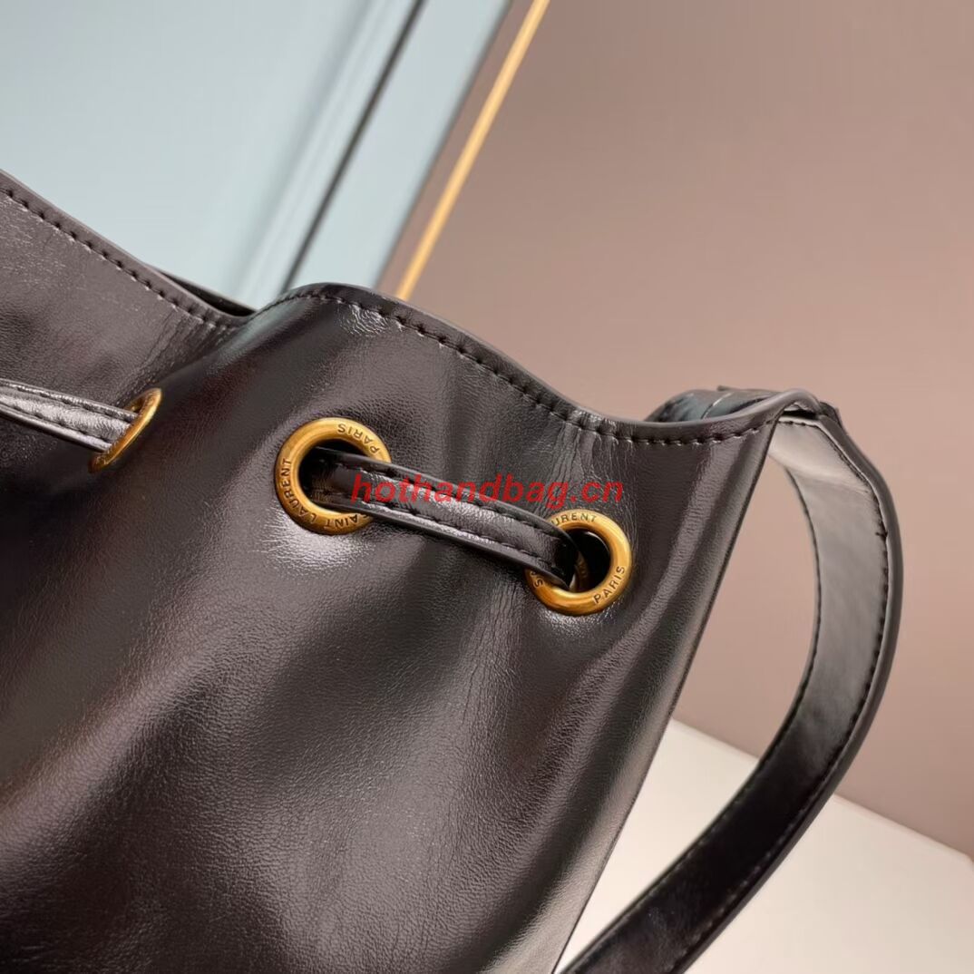 SAINT LAURENT KAIA SMALL SATCHEL IN SHINY LEATHE Y208132 black SAINT LAURENT KAIA SMALL SATCHEL IN SHINY LEATHE Y208132 black