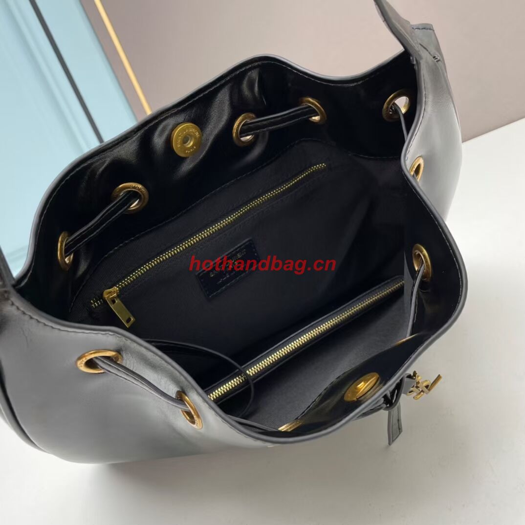 SAINT LAURENT KAIA SMALL SATCHEL IN SHINY LEATHE Y208132 black SAINT LAURENT KAIA SMALL SATCHEL IN SHINY LEATHE Y208132 black