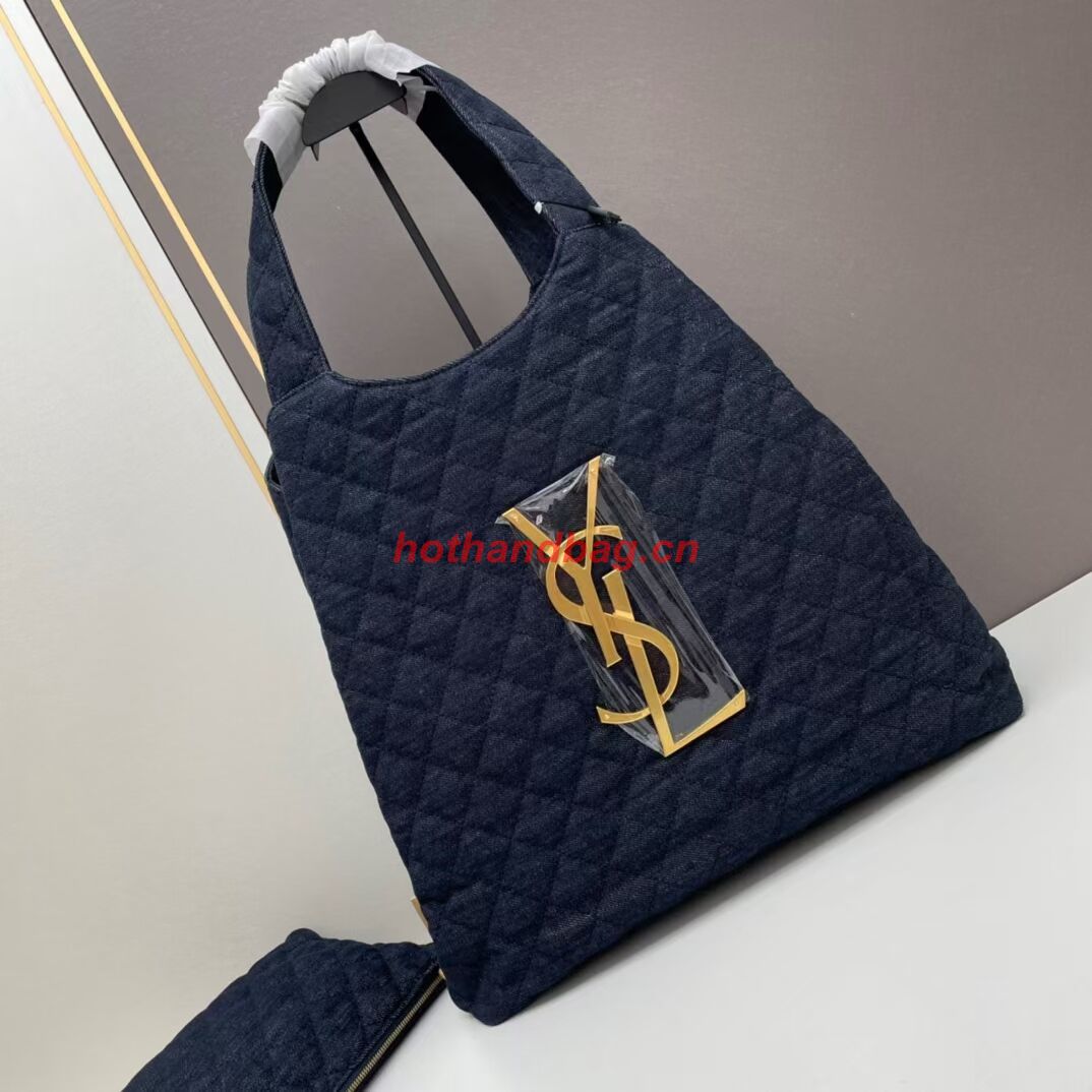 SAINT LAURENT SHOPPING Denim bag Y205320 dark blue
