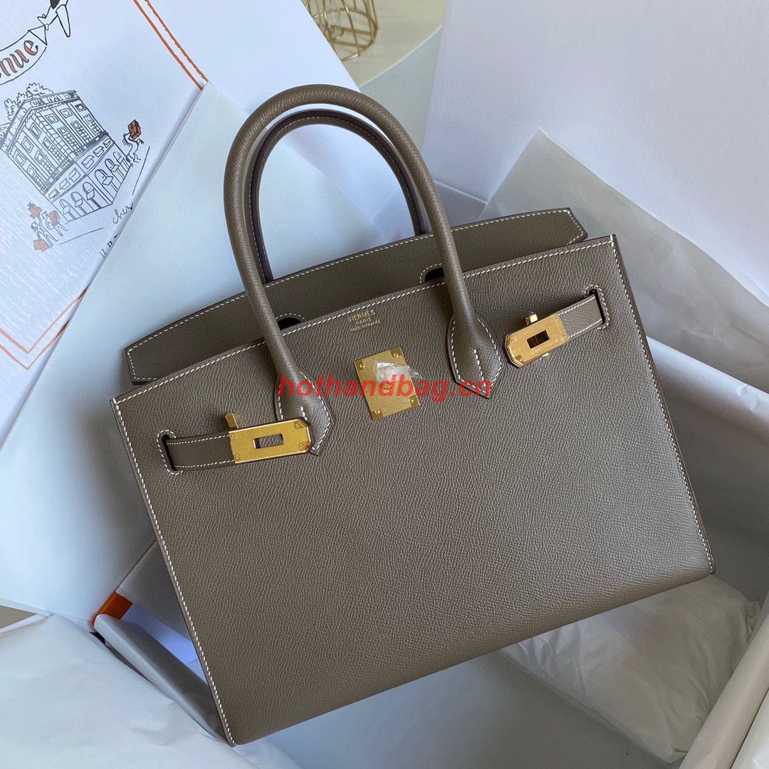 Hermes Birkin Bag Original Epsom Leather 30CM 17825 Elephant Grey Hermes Birkin Bag Original Epsom Leather 30CM 17825 Elephant Grey