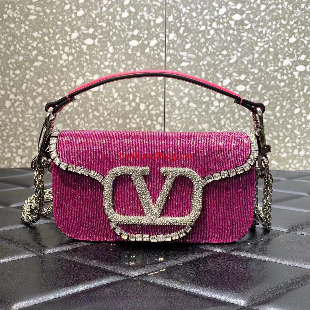 VALENTINO MINI LOCO imitation crystal shoulder bag WB0K55 VALENTINO MINI LOCO imitation crystal shoulder bag WB0K55