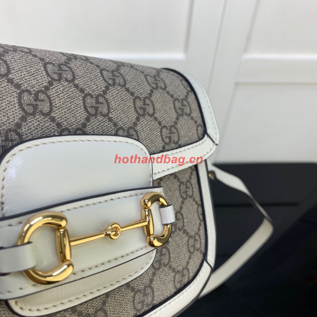 Gucci Horsebit 1955 GG mini bag 658574 white Gucci Horsebit 1955 GG mini bag 658574 white