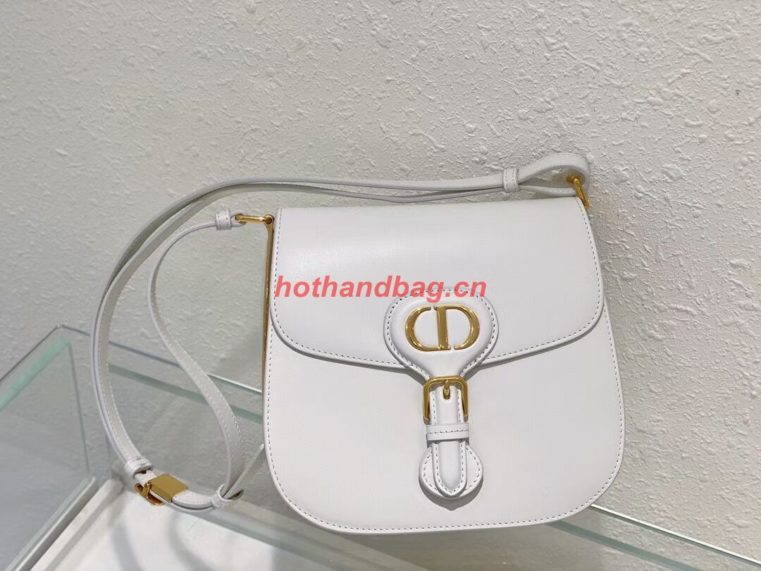 DIOR BOBBY FRAME BAG Cognac-Colored Box Calfskin M9333U white DIOR BOBBY FRAME BAG Cognac-Colored Box Calfskin M9333U white