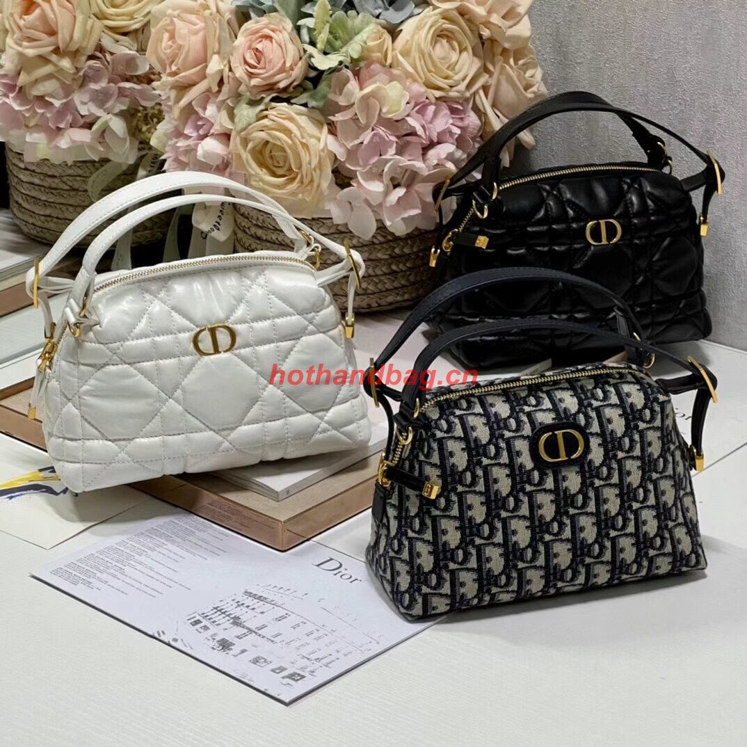 LADY DIOR TOP HANDLE MEDIUM BAG Blue Dior Oblique Jacquard C0656 LADY DIOR TOP HANDLE MEDIUM BAG Blue Dior Oblique Jacquard C0656