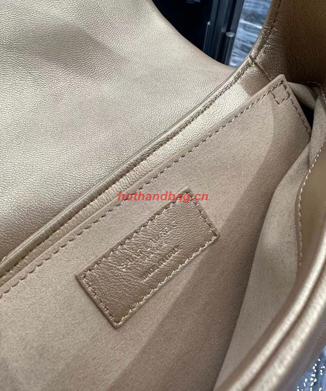 SAINT LAUREN LE 57 HOBO SHOULDER BAG IN QUILTED LAMBSKIN 698567 gold SAINT LAUREN LE 57 HOBO SHOULDER BAG IN QUILTED LAMBSKIN 698567 gold