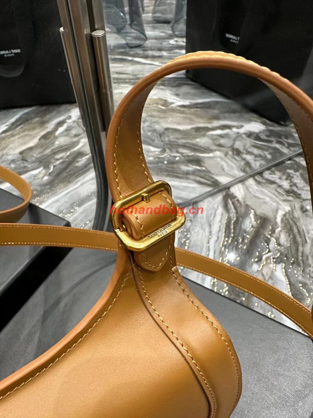 SAINT LAUREN KAIA SMALL SATCHEL IN SMOOTH LEATHER Y662242 brown SAINT LAUREN KAIA SMALL SATCHEL IN SMOOTH LEATHER Y662242 brown