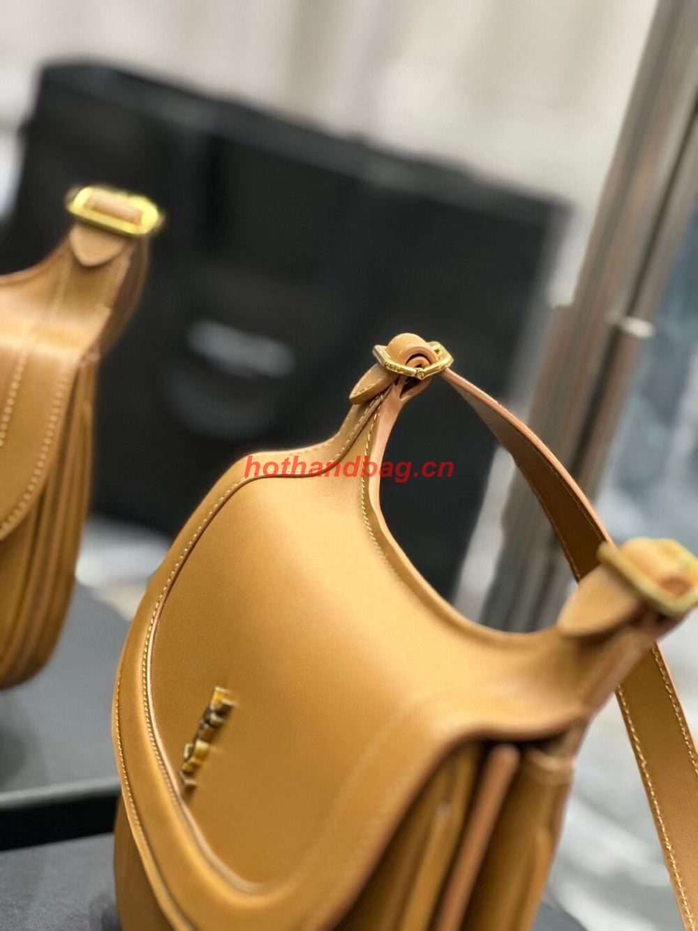 SAINT LAUREN KAIA SMALL SATCHEL IN SMOOTH LEATHER Y662242 brown SAINT LAUREN KAIA SMALL SATCHEL IN SMOOTH LEATHER Y662242 brown