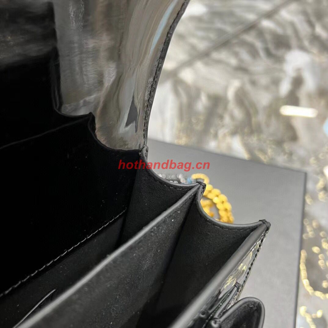 SAINT LAUREN NIKI SMALL CHAIN BAG IN LEATHER Y742206 black SAINT LAUREN NIKI SMALL CHAIN BAG IN LEATHER Y742206 black