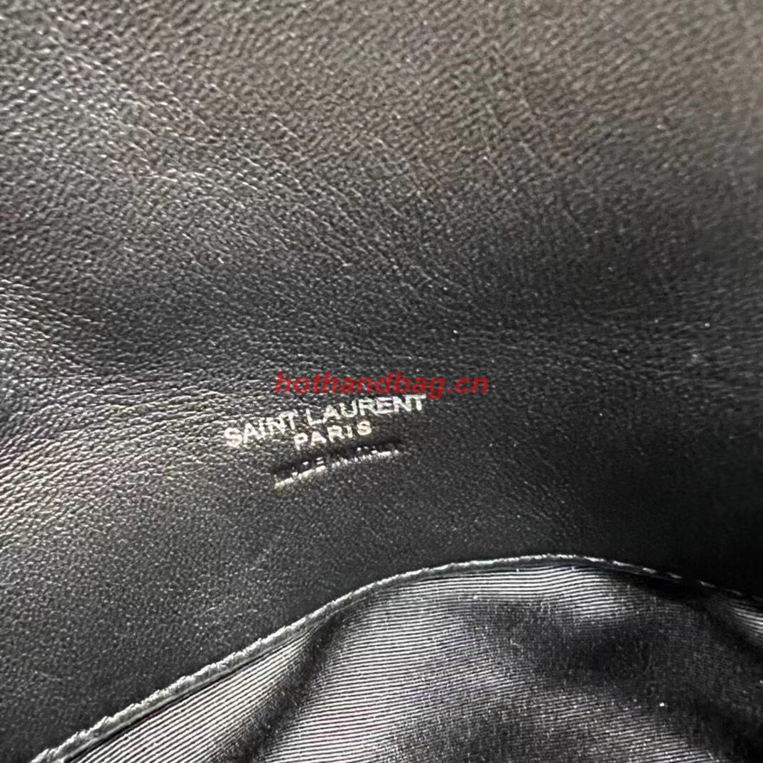 SAINT LAUREN PUFFER SMALL POUCH IN QUILTED LAMBSKIN 6508801 black SAINT LAUREN PUFFER SMALL POUCH IN QUILTED LAMBSKIN 6508801 black