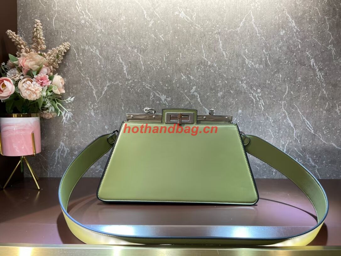 Fendi Peekaboo Cut Medium soft nappa leather bag 8BN340 Mustard Fendi Peekaboo Cut Medium soft nappa leather bag 8BN340 Mustard