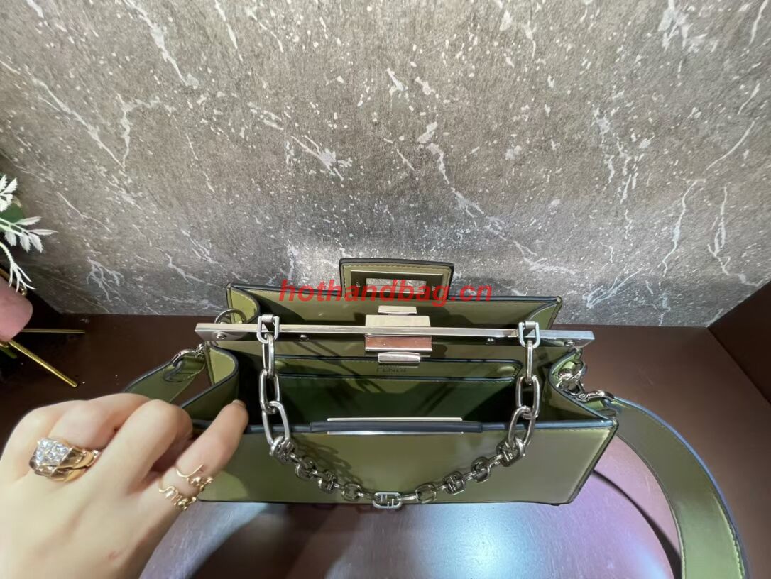 Fendi Peekaboo Cut Medium soft nappa leather bag 8BN340 Mustard Fendi Peekaboo Cut Medium soft nappa leather bag 8BN340 Mustard