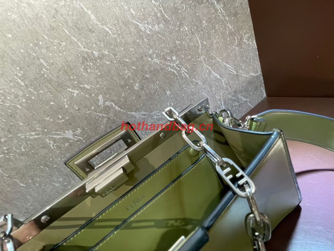 Fendi Peekaboo Cut Medium soft nappa leather bag 8BN340 Mustard Fendi Peekaboo Cut Medium soft nappa leather bag 8BN340 Mustard