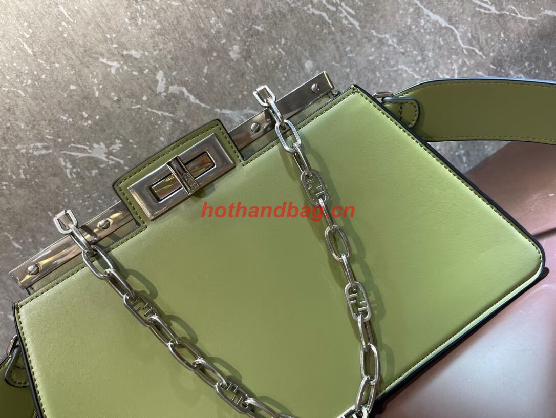 Fendi Peekaboo Cut Medium soft nappa leather bag 8BN340 Mustard Fendi Peekaboo Cut Medium soft nappa leather bag 8BN340 Mustard