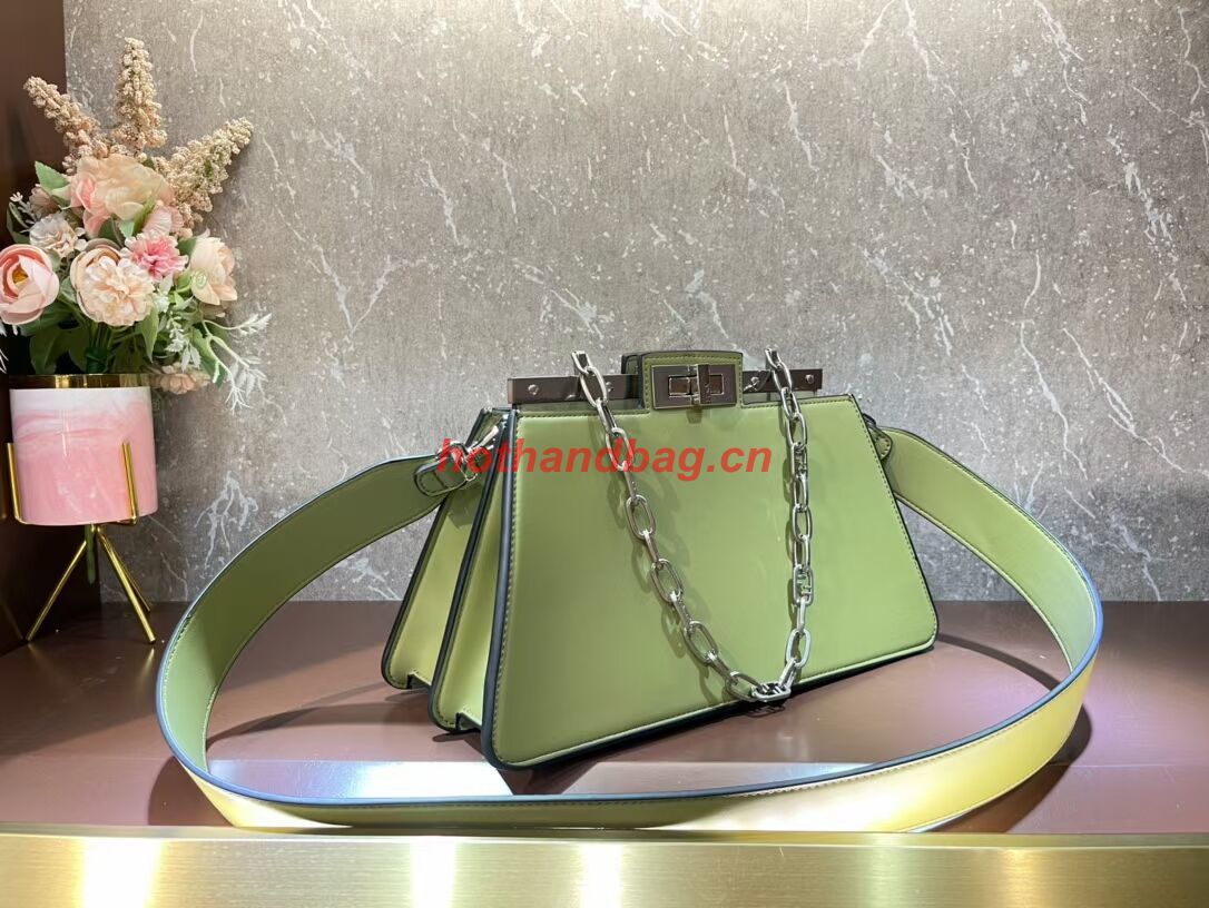 Fendi Peekaboo Cut Medium soft nappa leather bag 8BN340 Mustard Fendi Peekaboo Cut Medium soft nappa leather bag 8BN340 Mustard