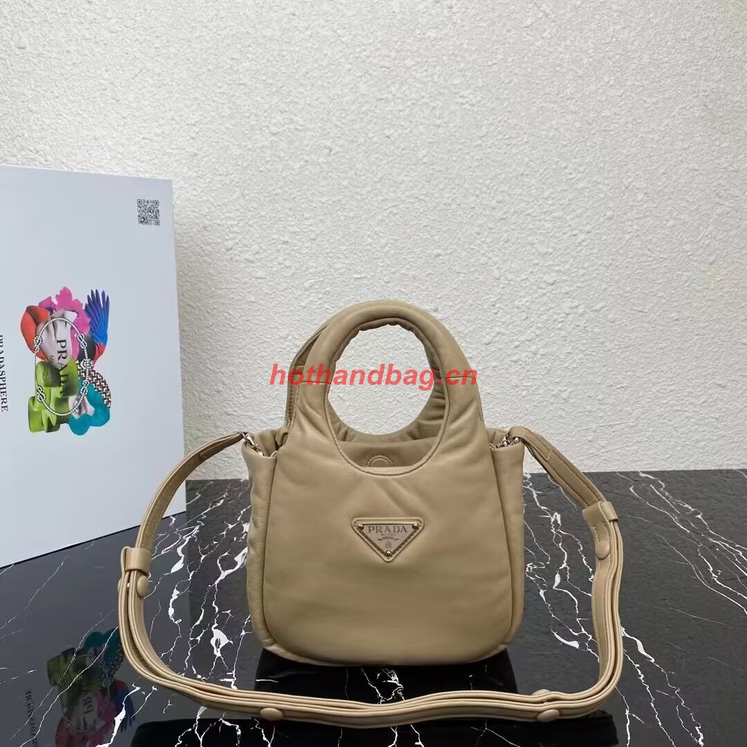 Prada Small padded Soft nappa-leather bag 1BA359 apricot Prada Small padded Soft nappa-leather bag 1BA359 apricot