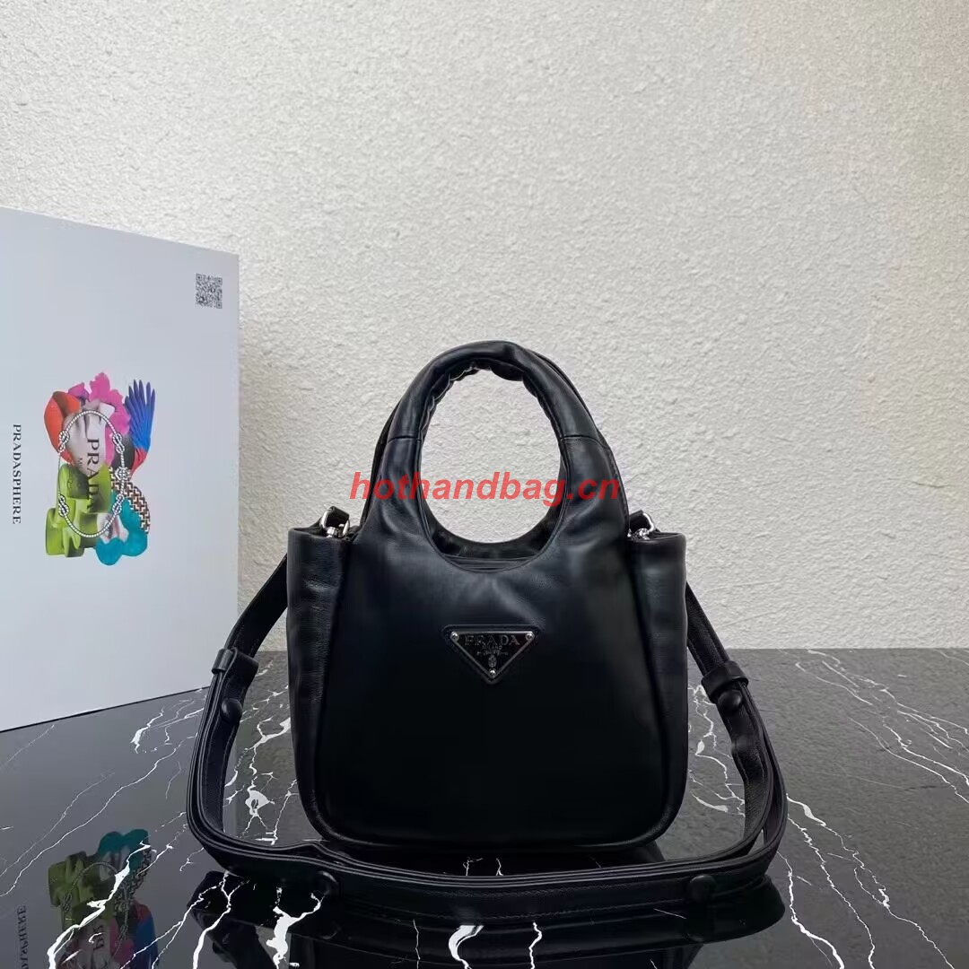 Prada Small padded Soft nappa-leather bag 1BA359 black Prada Small padded Soft nappa-leather bag 1BA359 black