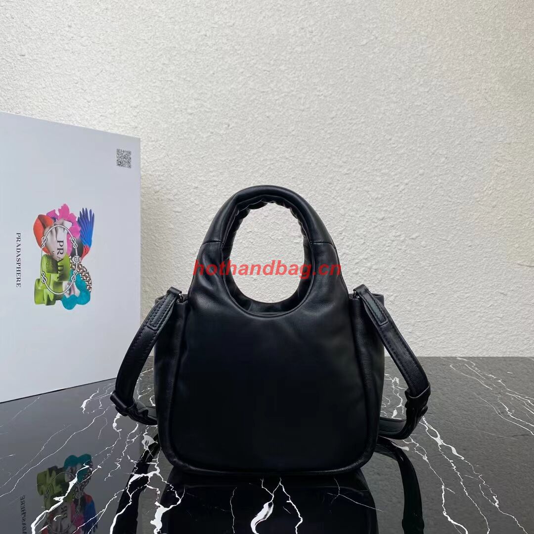 Prada Small padded Soft nappa-leather bag 1BA359 black Prada Small padded Soft nappa-leather bag 1BA359 black