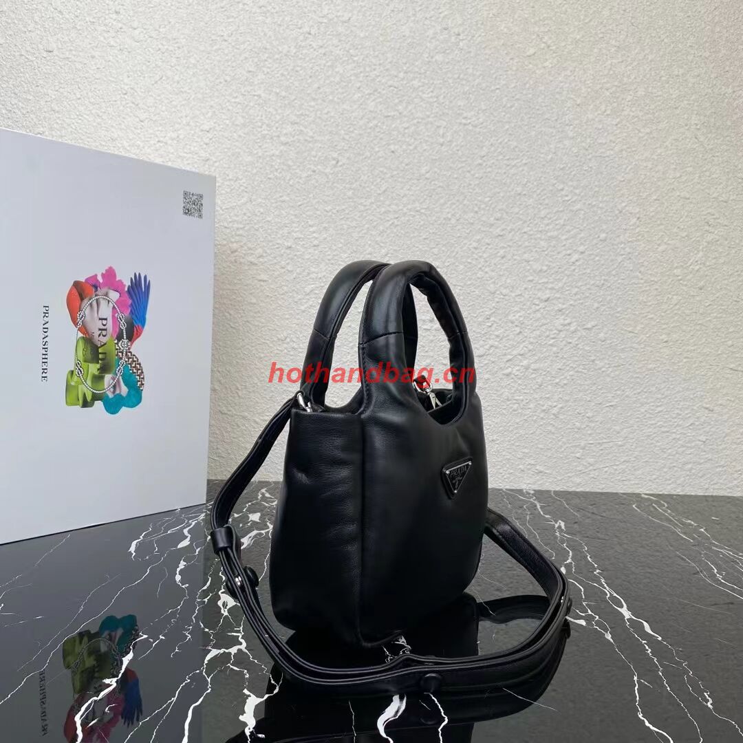 Prada Small padded Soft nappa-leather bag 1BA359 black Prada Small padded Soft nappa-leather bag 1BA359 black