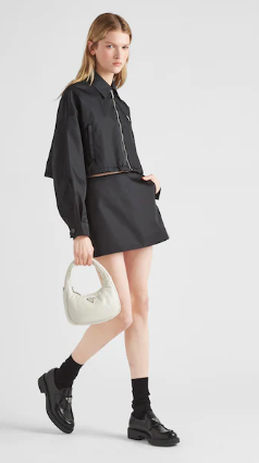 Prada Soft padded nappa leather mini-bag 1BA384 white Prada Soft padded nappa leather mini-bag 1BA384 white