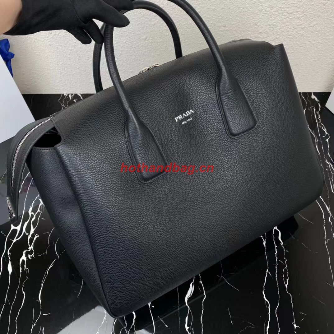 Prada leather tote bag with 2NV995 black Prada leather tote bag with 2NV995 black