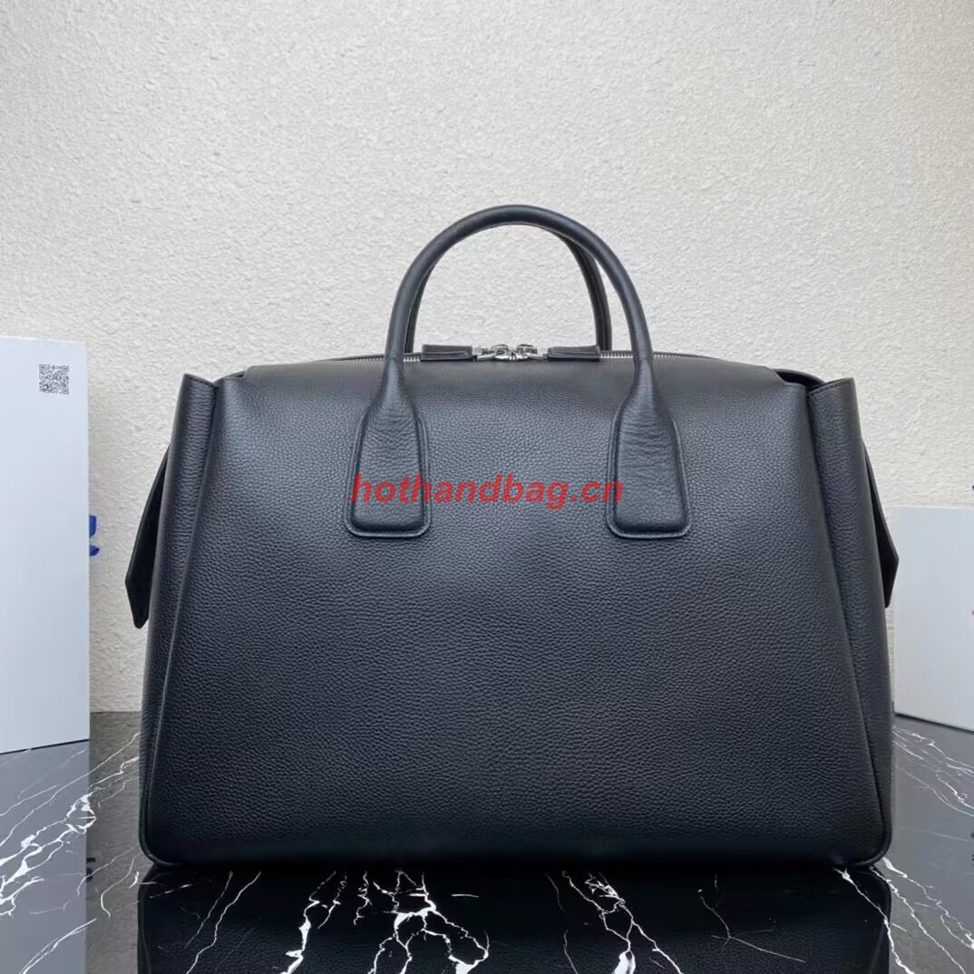 Prada leather tote bag with 2NV995 black Prada leather tote bag with 2NV995 black