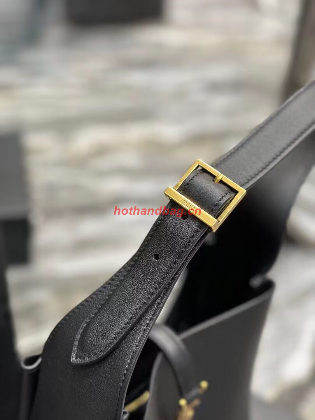 SAINT LAUREN LE 5 A 7 SOFT SMALL IN SMOOTH LEATHER 713938 black SAINT LAUREN LE 5 A 7 SOFT SMALL IN SMOOTH LEATHER 713938 black