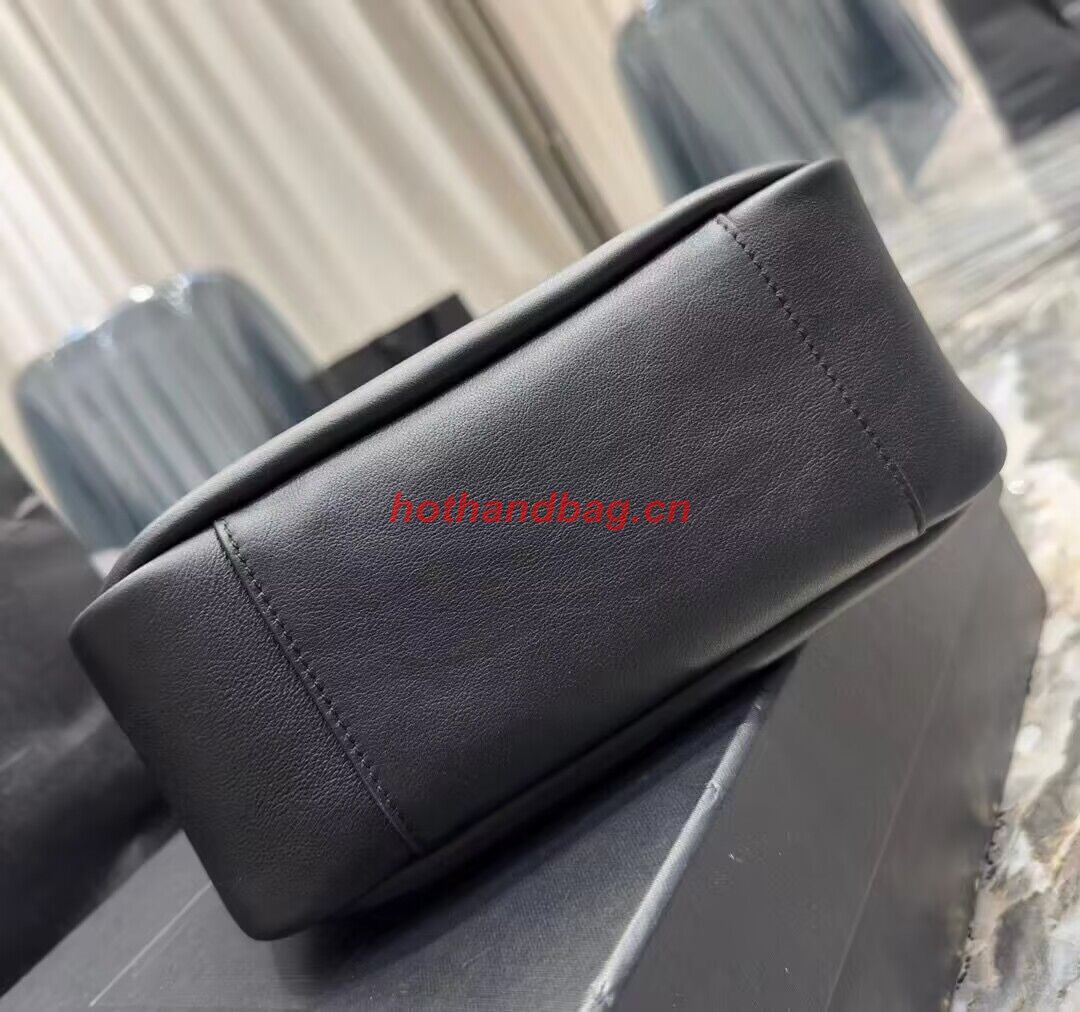 SAINT LAUREN LE 5 A 7 SOFT SMALL IN SMOOTH LEATHER 713938 black SAINT LAUREN LE 5 A 7 SOFT SMALL IN SMOOTH LEATHER 713938 black