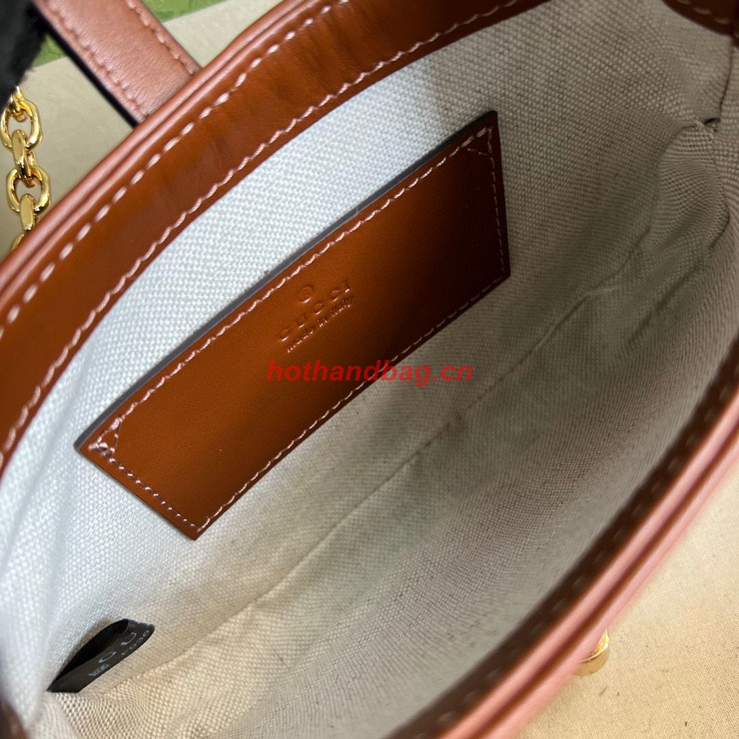 Gucci Jackie 1961 mini crystal GG lizard hobo bag 637091 Brown Gucci Jackie 1961 mini crystal GG lizard hobo bag 637091 Brown