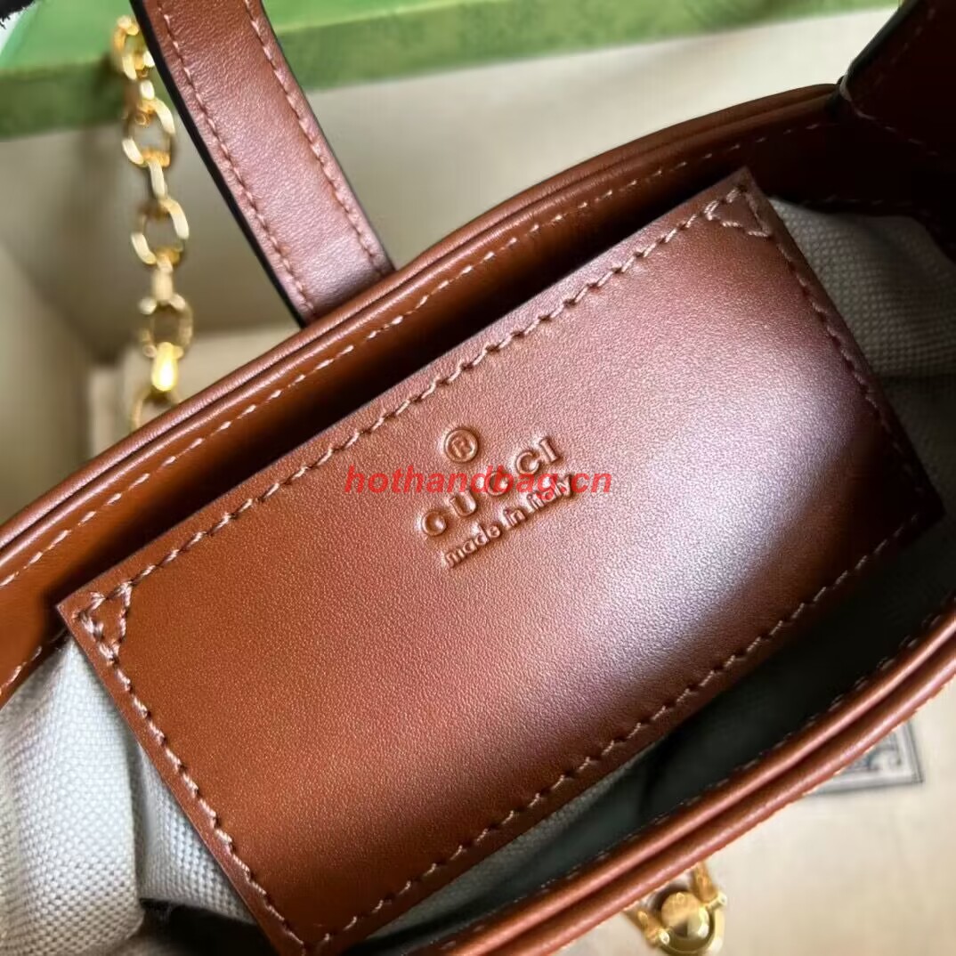 Gucci Jackie 1961 mini crystal GG lizard hobo bag 637091 Brown Gucci Jackie 1961 mini crystal GG lizard hobo bag 637091 Brown