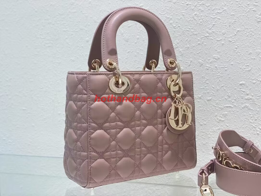 SMALL LADY DIOR MY ABCDIOR BAG Cannage Lambskin M0538ONG Peony Pink SMALL LADY DIOR MY ABCDIOR BAG Cannage Lambskin M0538ONG Peony Pink