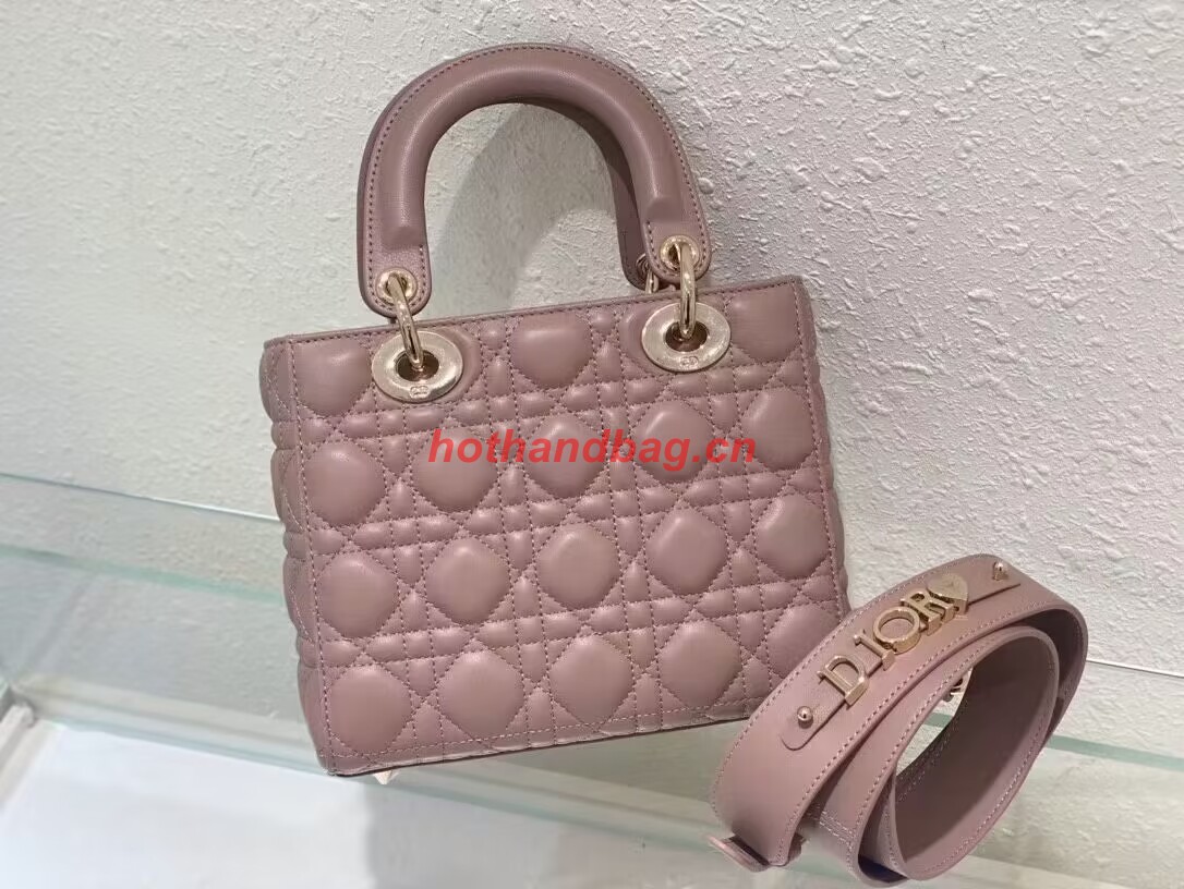 SMALL LADY DIOR MY ABCDIOR BAG Cannage Lambskin M0538ONG Peony Pink SMALL LADY DIOR MY ABCDIOR BAG Cannage Lambskin M0538ONG Peony Pink