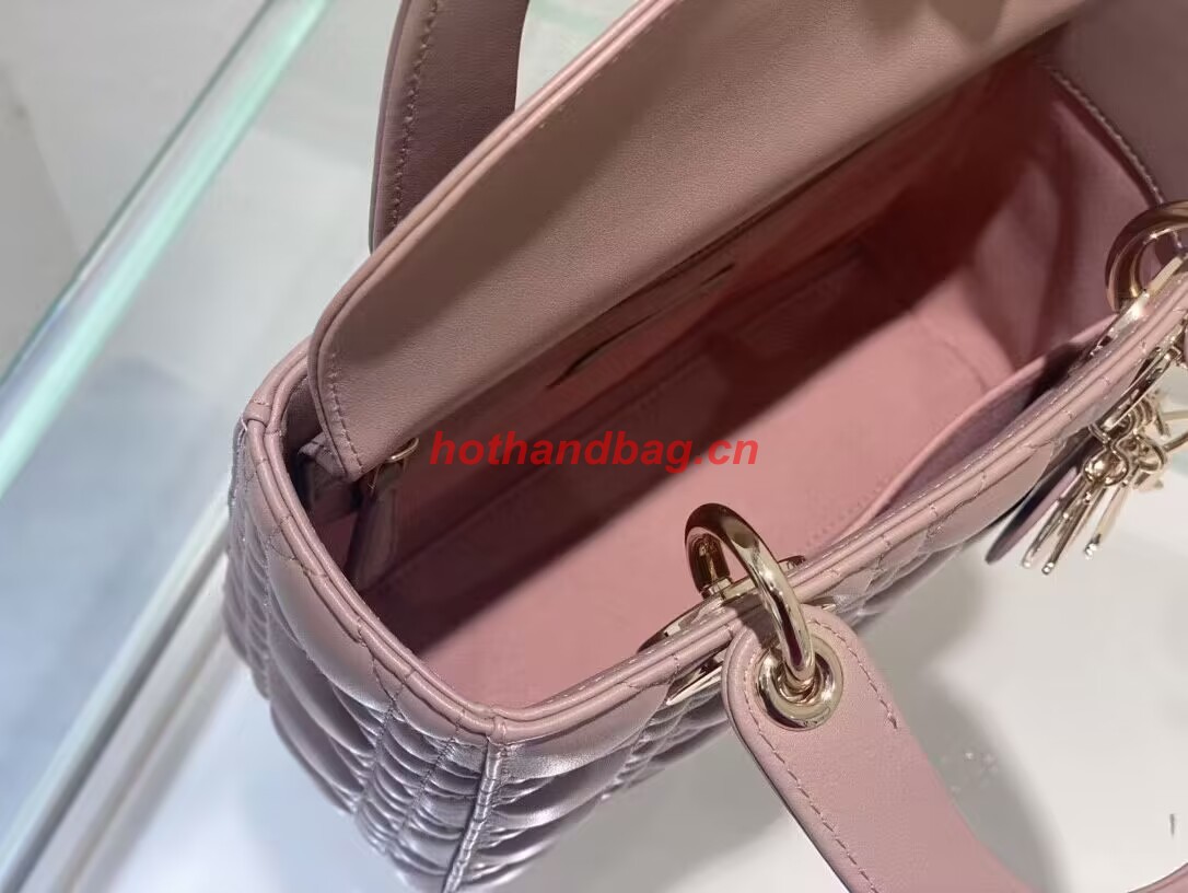 SMALL LADY DIOR MY ABCDIOR BAG Cannage Lambskin M0538ONG Peony Pink SMALL LADY DIOR MY ABCDIOR BAG Cannage Lambskin M0538ONG Peony Pink