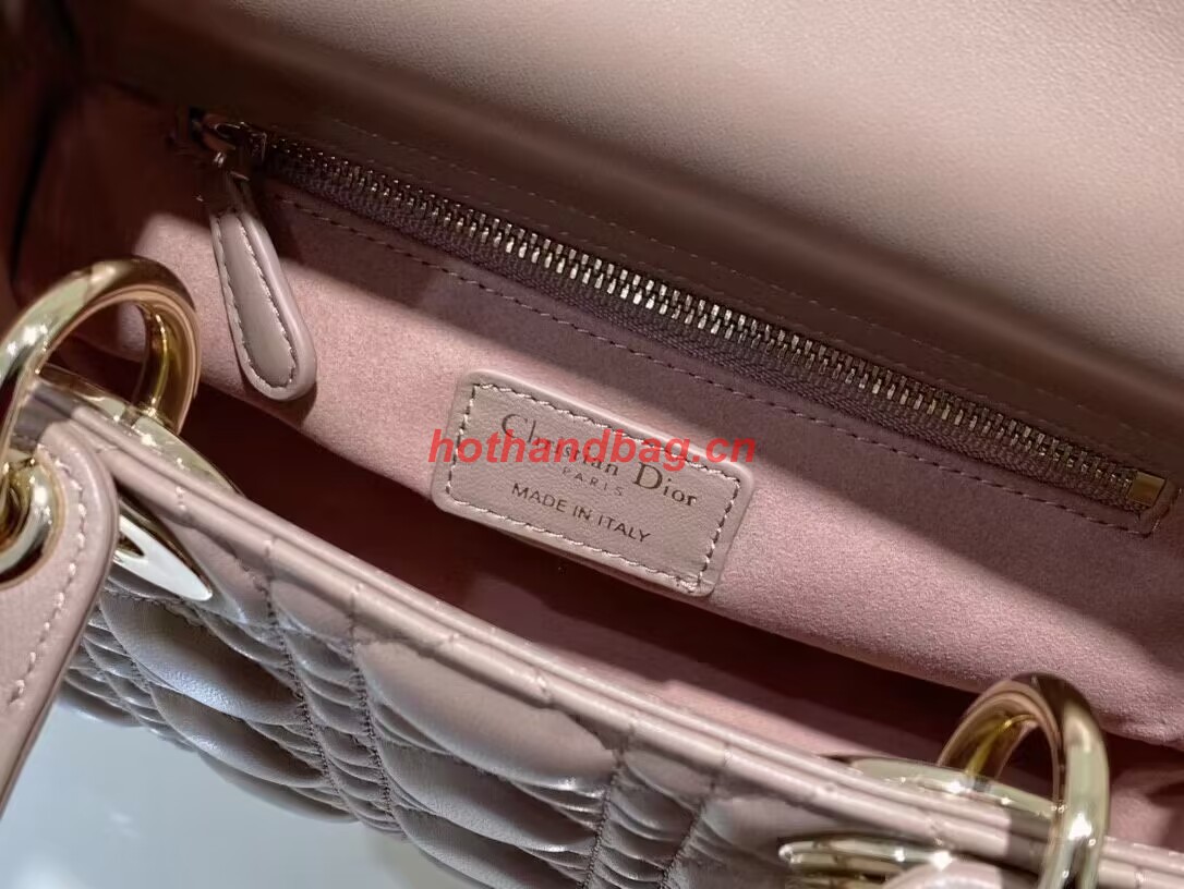 SMALL LADY DIOR MY ABCDIOR BAG Cannage Lambskin M0538ONG Peony Pink SMALL LADY DIOR MY ABCDIOR BAG Cannage Lambskin M0538ONG Peony Pink