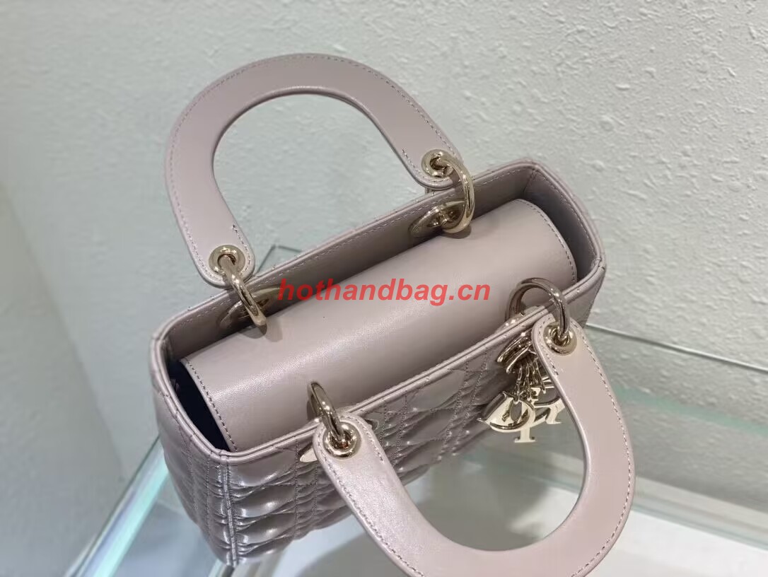 SMALL LADY DIOR MY ABCDIOR BAG Cannage Lambskin M0538ONG Powder Pink SMALL LADY DIOR MY ABCDIOR BAG Cannage Lambskin M0538ONG Powder Pink