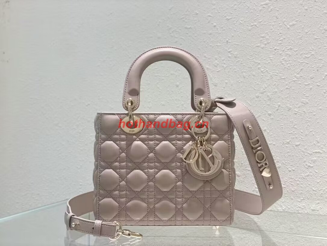 SMALL LADY DIOR MY ABCDIOR BAG Cannage Lambskin M0538ONG Powder Pink SMALL LADY DIOR MY ABCDIOR BAG Cannage Lambskin M0538ONG Powder Pink