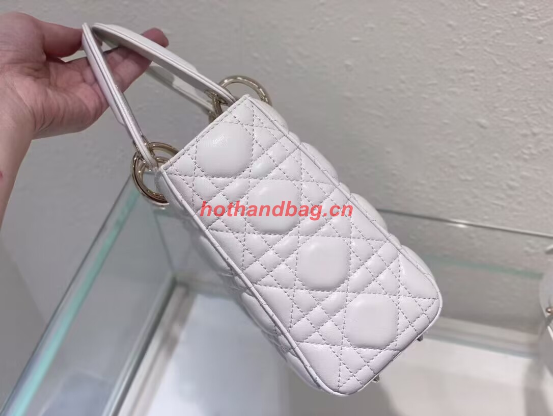 SMALL LADY DIOR MY ABCDIOR BAG Latte Cannage Lambskin M0538ONG SMALL LADY DIOR MY ABCDIOR BAG Latte Cannage Lambskin M0538ONG