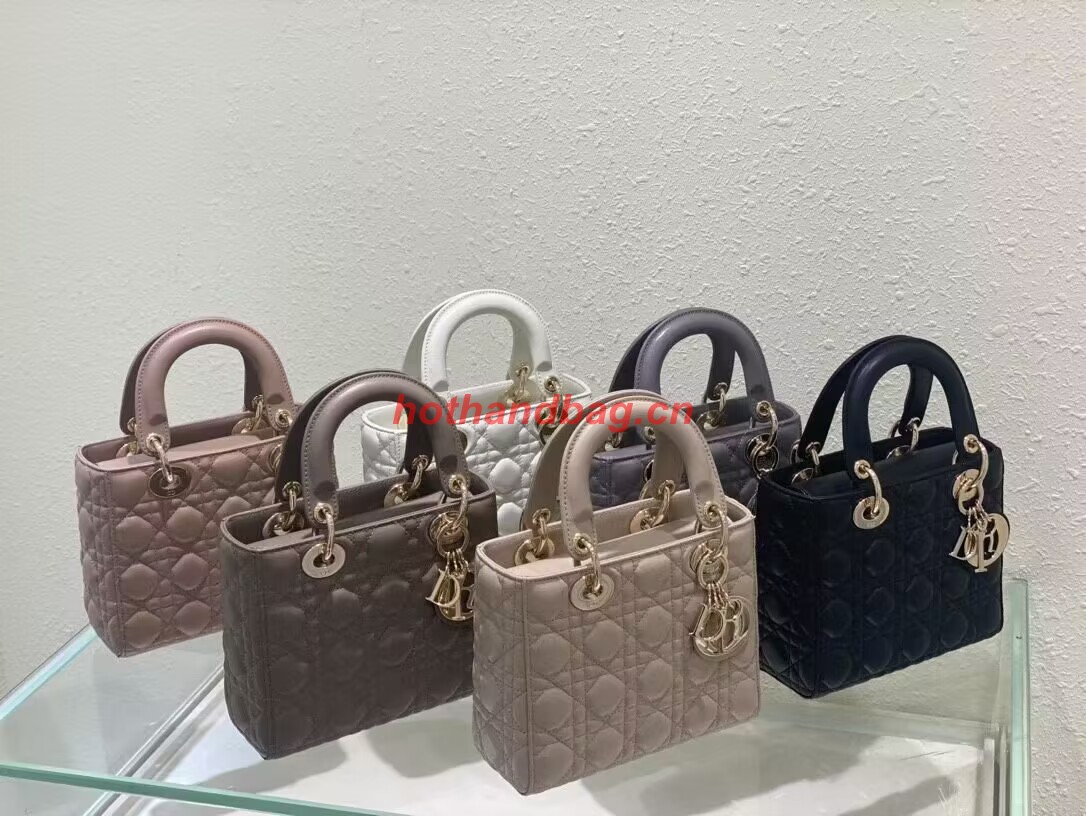 SMALL LADY DIOR MY ABCDIOR BAG Latte Cannage Lambskin M0538ONG SMALL LADY DIOR MY ABCDIOR BAG Latte Cannage Lambskin M0538ONG