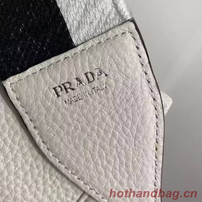 Prada Leather mini shoulder bag 1BH191 white Prada Leather mini shoulder bag 1BH191 white