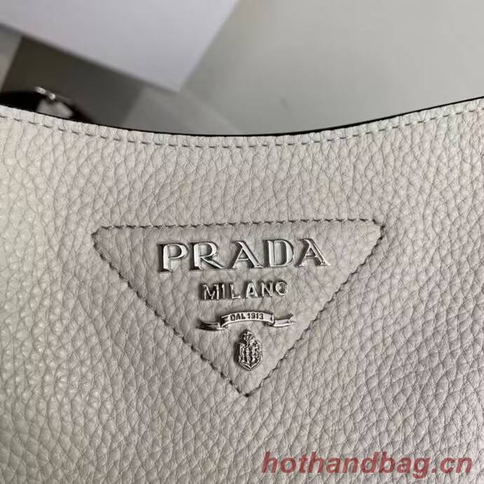 Prada Leather mini shoulder bag 1BH191 white Prada Leather mini shoulder bag 1BH191 white