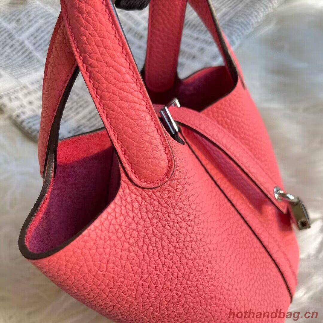 Hermes Mini Picotin 14 Lock Bags Original Togo Leather PL5302 Rose Hermes Mini Picotin 14 Lock Bags Original Togo Leather PL5302 Rose