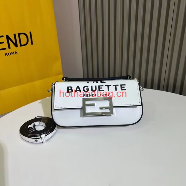 Fendi mini smooth leather bag F1997 white Fendi mini smooth leather bag F1997 white