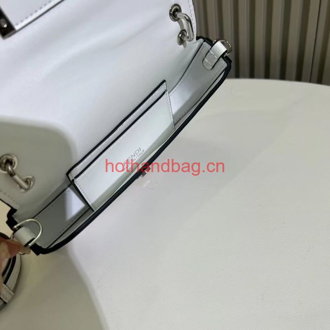 Fendi mini smooth leather bag F1997 white Fendi mini smooth leather bag F1997 white